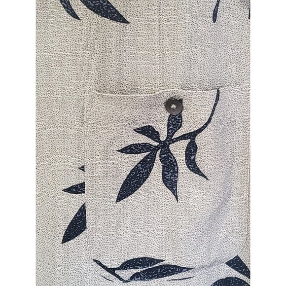 Paradise By Axis Men XL 100% Silk Hawaiian Short Sleeve Button Down Shirt - Picture 3 of 11